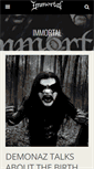 Mobile Screenshot of immortalofficial.com
