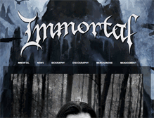Tablet Screenshot of immortalofficial.com